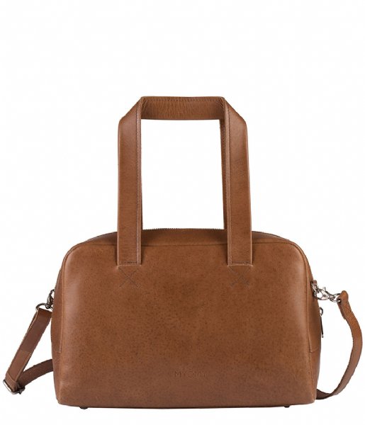 MYOMY  My Gym Bag Handbag Medium hunter waxy cognac (25751237)