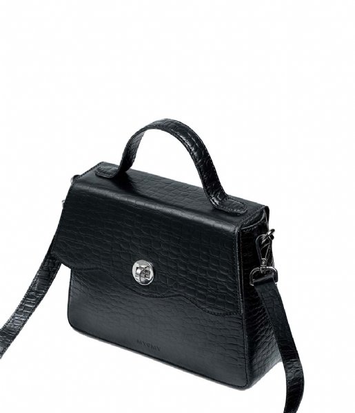 MYOMY  Rose Handbag Mini Croco Black (3014)