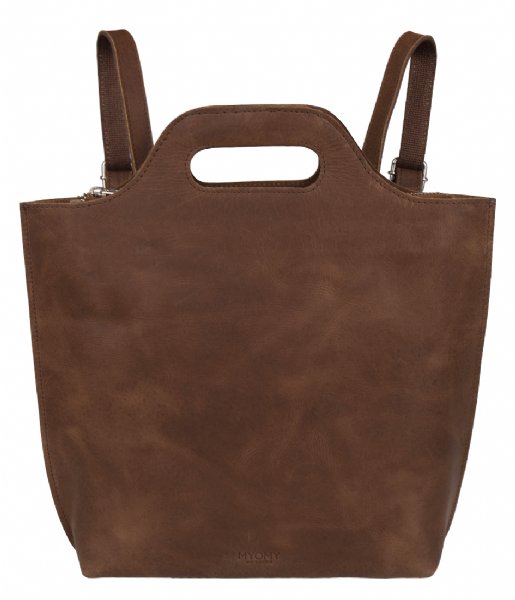 MYOMY Everday backpack My Carry Bag Back Bag Medium hunter mid brown (80890001)