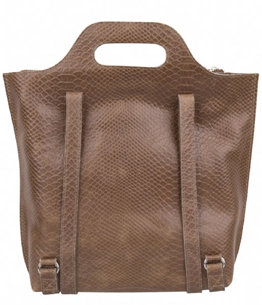 MYOMY Everday backpack My Carry Bag Back Bag Medium anaconda taupe (80893081)