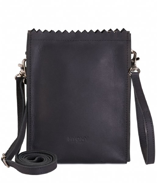 MYOMY Crossbody bag My Paper Bag Baggy Medium hunter waxy black (10611162)