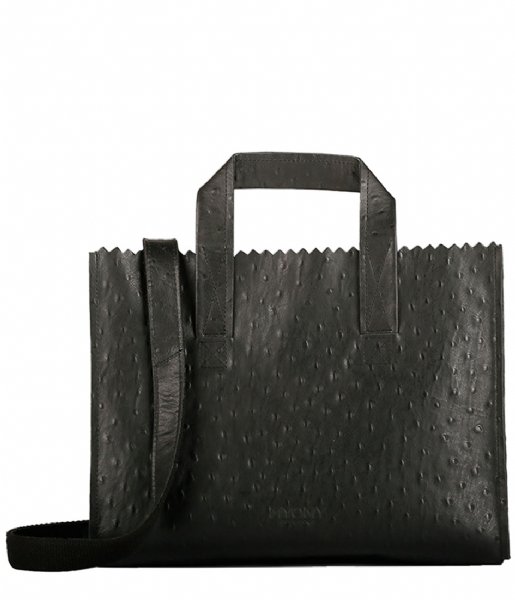 MYOMY  My Paper Bag Handbag Crossbody ostrich black (10671302)