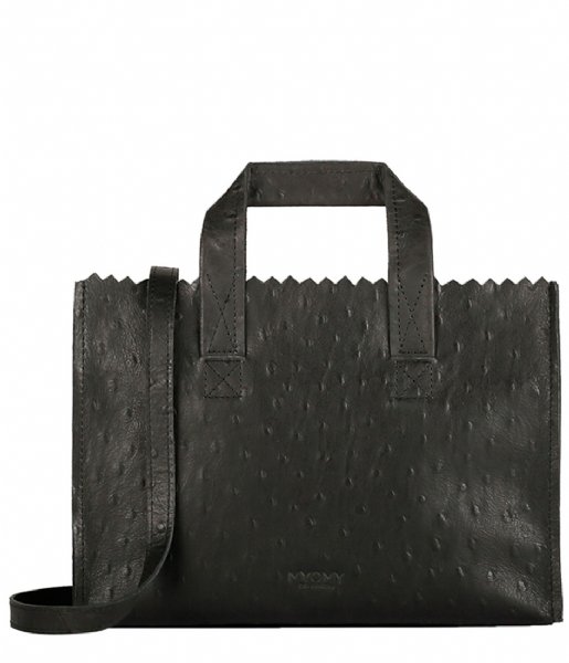 MYOMY  My Paper Bag Mini Handbag Crossbody ostrich black (10761302)