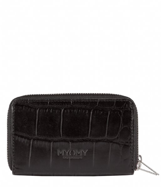 MYOMY Zip wallet My Paper Bag Wallet Medium croco black (101093014)