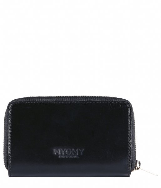 MYOMY Zip wallet My Paper Bag Wallet Medium hunter waxy black (101091162)