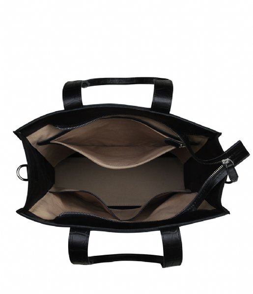 MYOMY Shoulder bag My Treasure Bag Long Handle croco black & recycled plastic (551152911)
