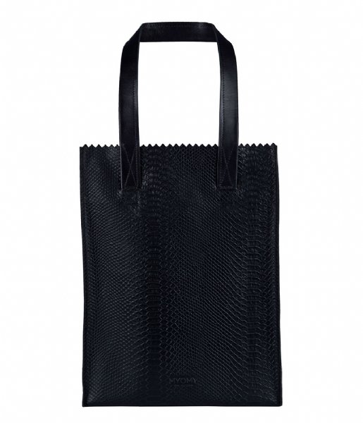 MYOMY Shoulder bag My Paper Bag Zipper Long Handles New mix anaconda & waxy black (10271708)