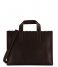 MYOMY Shoulder bag My Paper Bag Handbag Crossbody boarded dark brown (1067-6067)