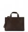 MYOMY Crossbody bag My Paper Bag Mini Handbag Crossbody boarded dark brown (1076-6067)