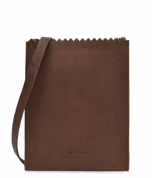 MYOMY Crossbody bag MY PAPER BAG Baggy Medium hunter mid brown (1061-001)