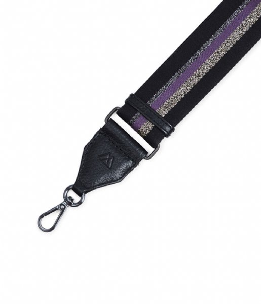 Markberg Shoulder strap Finley Guitar Strap black with black purple