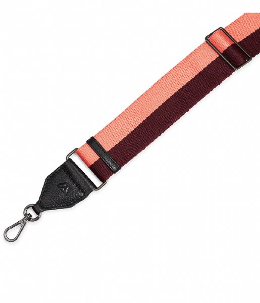 Markberg Shoulder strap Finley Guitar Strap black burgundy coral