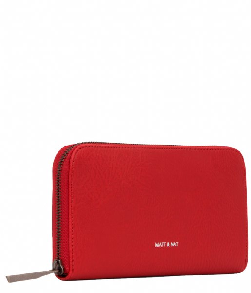 Matt & Nat Zip wallet Inver Dwell Crossbody red