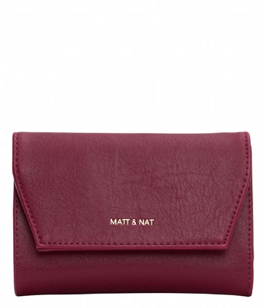 Matt & Nat Trifold wallet Vera SM Vintage garnet