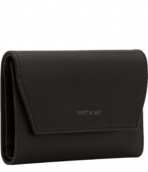 Matt & Nat Trifold wallet Vera Small Vintage Wallet black