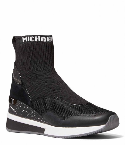 Michael Kors Sneaker Active Wedge Swift Bootie Black (001)