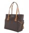 Michael Kors Shopper Voyager EW Signature Tote brown & gold colored hardware