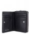 Michael Kors  Snap Wallet black & silver hardware