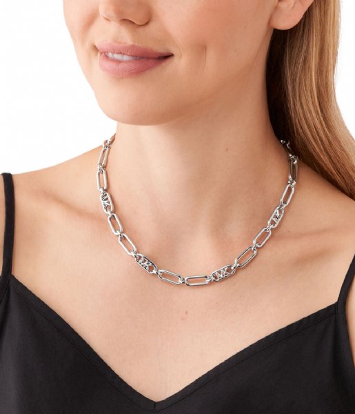 Michael Kors Necklace Premium Silver colored