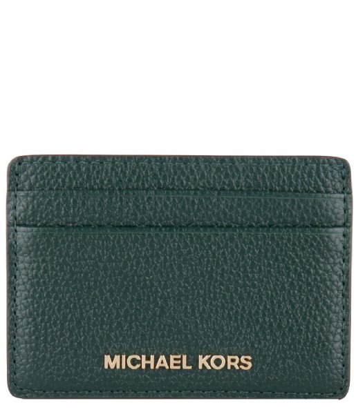 Michael Kors  Card Holder racing green & gold hardware