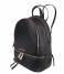 Michael Kors Everday backpack Rhea Zip Medium Backpack black & gold colored hardware