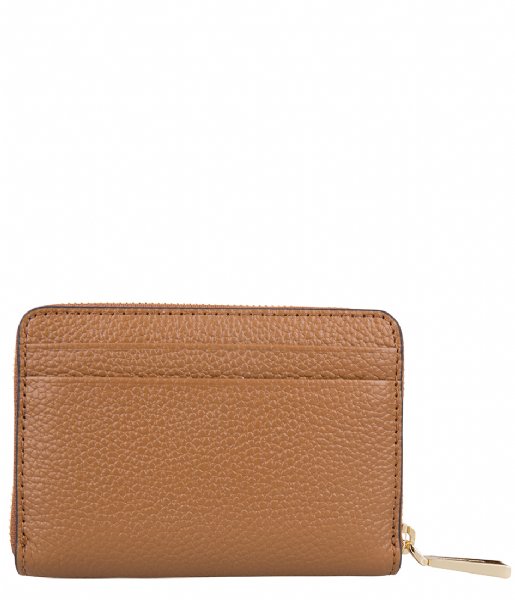 Michael Kors Zip wallet Mercer Zip Around Card Case acorn & gold colored hardware