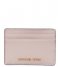 Michael Kors  Jet Set Travel Card Holder soft pink & gold hardware