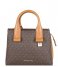 Michael Kors  Rollins Small Satchel brown acorn & gold colored hardware