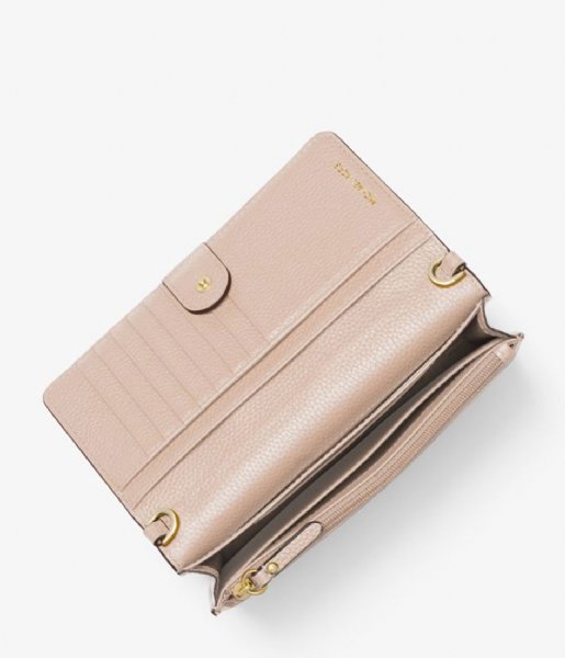 Michael Kors Crossbody bag Mercer Phone Crossbody soft pink & gold colored hardware