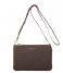 Michael Kors Crossbody bag Jet Set Large Double Pouch Crossbody brown & gold colored hardware