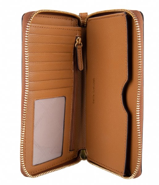 Michael Kors Smartphone cover Jet Set Large Flat Phone Case acorn & gold colored hardware