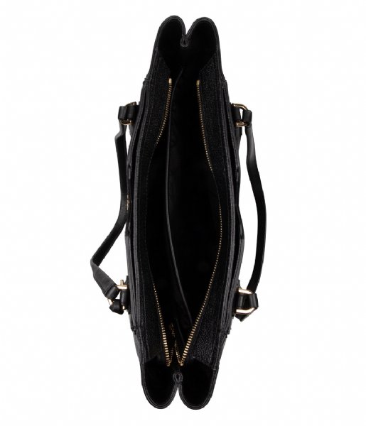 Michael Kors Shoulder bag Medium Tote black & gold colored hardware
