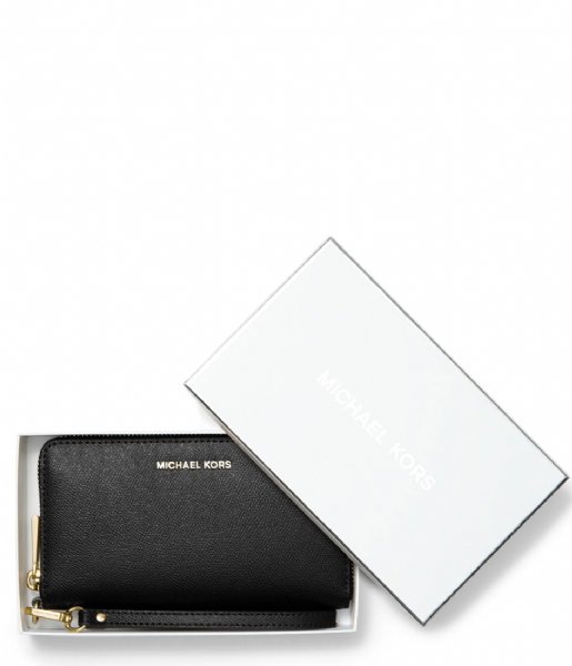 Michael Kors Zip wallet Jet Set Large Coin Mf Phone Case Black (001) 