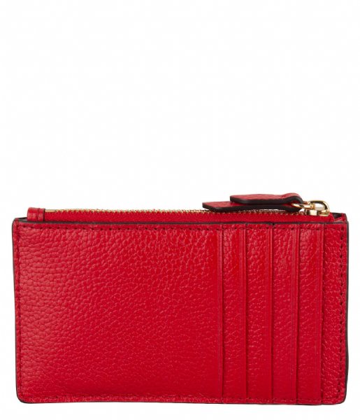Michael Kors Coin purse Jet Set Charm Small Slim Card Case Bright red (683) 