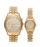 Michael Kors Watch Lexington His and Hers Set MK1047 Gold colored