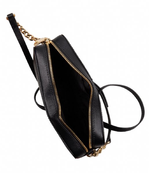 Michael Kors Crossbody bag Medium EW Crossbody black & gold colored hardware