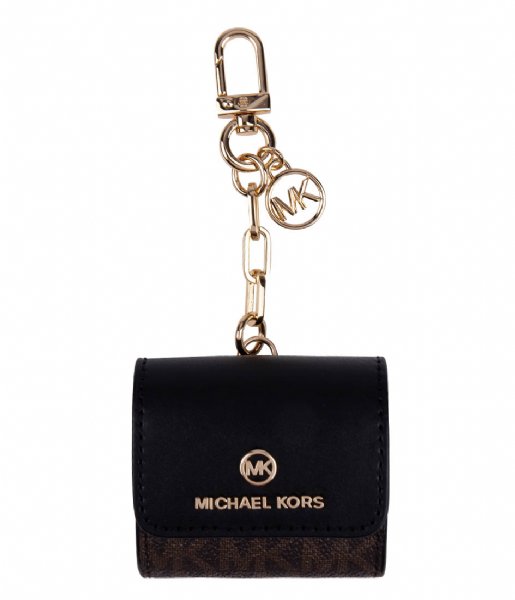 Michael Kors Keyring Clipcase For Airpods Brown Black (292)