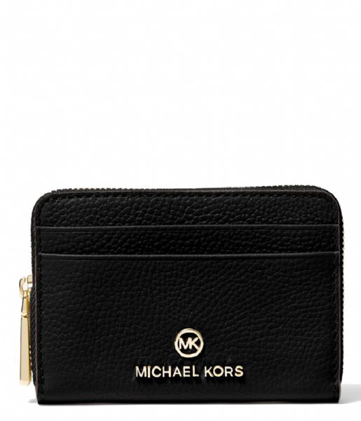 Michael Kors Zip wallet Jet Set Small Za Coin Card Case Black (1)