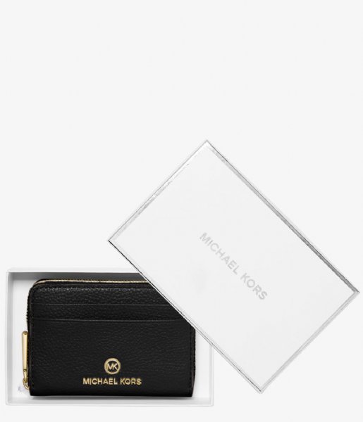 Michael Kors Zip wallet Jet Set Small Za Coin Card Case Black (1)