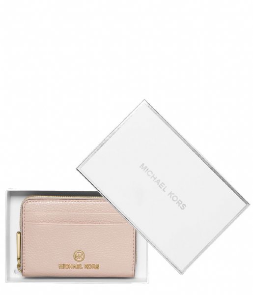 Michael Kors Zip wallet Jet Set Small Za Coin Card Case Soft Pink (187)