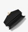 Michael Kors Crossbody bag Medium Envelope Clutch black & gold colored hardware