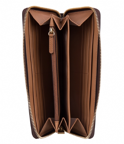 Michael Kors  Pocket Continental brown & gold hardware