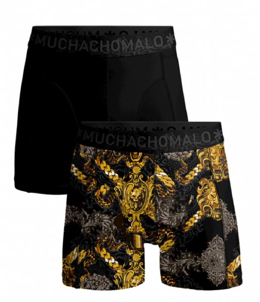 Muchachomalo  Shorts King Kong Cuban Link 2-pack Print Black