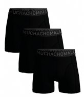Muchachomalo 3-Pack Boxer Shorts Microfiber Black Black Black