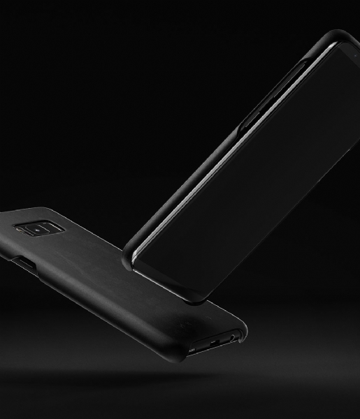 Mujjo Smartphone cover Leather Case Galaxy S8+ black