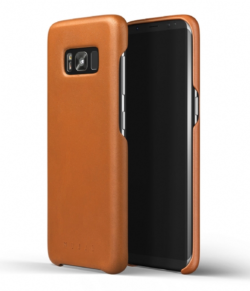 Mujjo Smartphone cover Leather Case Galaxy S8 saddle tan