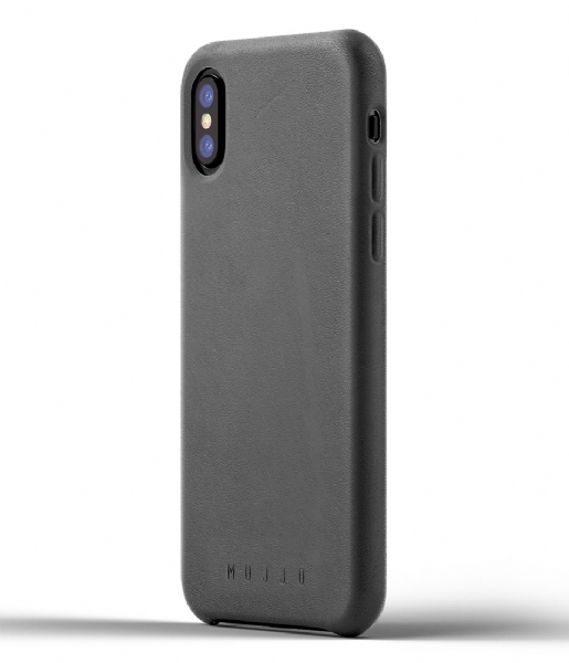 Mujjo Smartphone cover Leather Case iPhone X gray