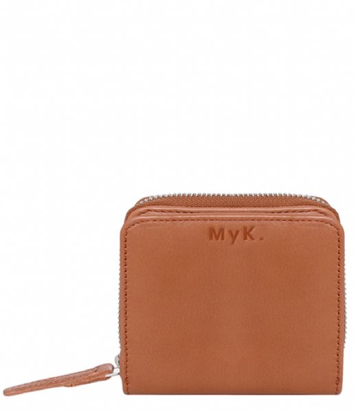 MyK Bags Zip wallet Purse Sparkle Camel
