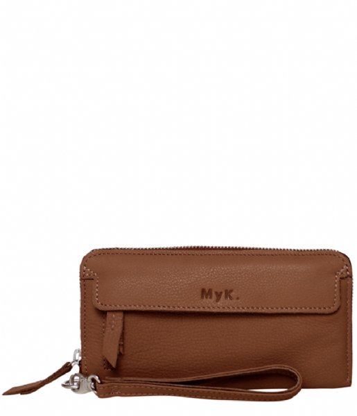 MyK Bags Zip wallet Purse Spendit Camel