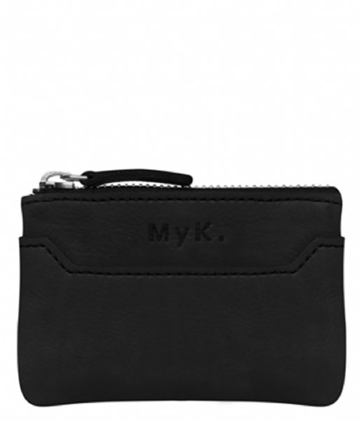MyK Bags Coin purse Keyholder Pebble black